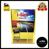 ENI i-Sint Semi Synthetic 10w40 Engine Oil 10W-40 API Super SN (4 Litres) (For Gasonline)