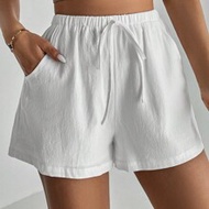 Solid Knot Front Florida Shorts, Tall Women
