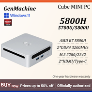 GenMachine คอมพิวเตอร์ขนาดเล็ก AMD Ryzen 7 5800H 2 * DDR4 3200MHz SSD M.2 RTL8852 2280/2242 WIFI6 BT