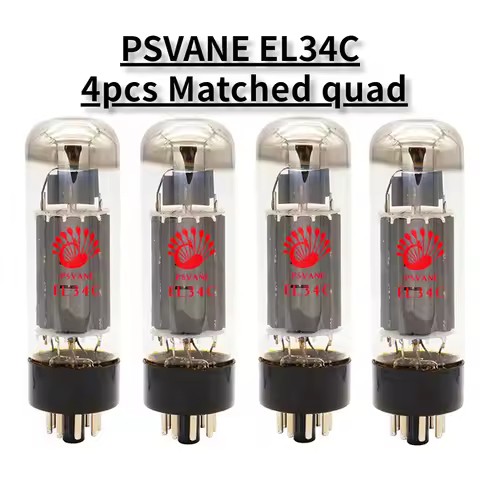 PSVANE EL34C HIFI Audio Tubes Vacuum Tube Replaces EL34 EL34B 5881 6L6G 6CA7 6P3P KT77 Factory Preci
