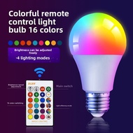LED color bulb e27 screw ball bulb RGB dazzling dimming remote control memory atmosphere bulb