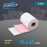 Codeshop Kertas Struk Kasir NCR 75 x 65 mm 2 Ply Printer Dot Matrix