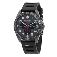 Victorinox Swiss Army Fieldforce Sport Chronograph Rubber Strap Grey Dial Quartz 241891 100M Mens Watch