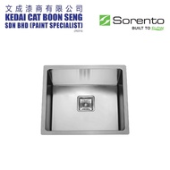 SORENTO SRTKS44040 Stainless Steel 304 Undermount Single Bowl Kitchen Sink Combo Set c/w Kitchen Fau