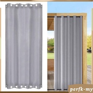 [PerfkMY] Outdoor Waterproof Curtain Thermal Insulated Blackout Curtain Drape for Front Porch Gazebo