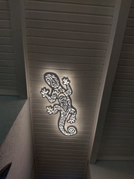 手工製作的木製 Gecon 天花板吊燈 Led 燈，用於毛利風格裝飾