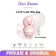 Lilo Pig licker vib getar lidah alat bantu wanita