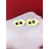 Clover flower bean sprout earrings vanclip 375