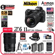 Nikon Z6II / Z6 II / Z6 Mark II / Z62 Mirrorless Camera +FTZ II + Z 24-120mm /Z 24-70mm/28-200mm Len