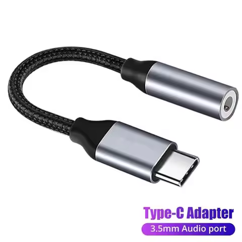USB Type C To 3.5mm Aux Adapter Type-C 3.5mm Jack Audio Cable Wired Earphone Cable Converter For iPh