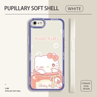 For iPhone 7 Plus 8 Plus SE 2020 SE 2022 6 Plus 6s Plus Cartoon Hello Kitty Phone Case Full Cameras Cover Soft Silicone TPU Protective Shockproof Casing