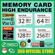 SanDisk High Endurance Video Monitoring 4K UHD MicroSD HC/XC Cards Full HD Video CCTV Car Camera