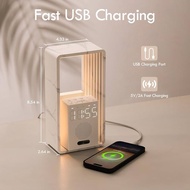 6-in-1 Alarm Clock with USB Charging