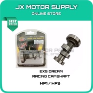 EX5 DREAM/W100 RACING CAMSHAFT HP1 53MM-55MM/HP3 53MM-56MM JET 2MM-4MM - HYPER KING