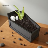 {BIG}  Unique Design Plant Container Durable Flower Pot Rectangular Flower Pot with Drainage System 