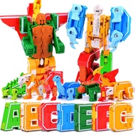 26 Alphabet Deformation Toy Set Dinosaur Robot King Kong ABC Animal Boy Educational Kids Girl Gift26