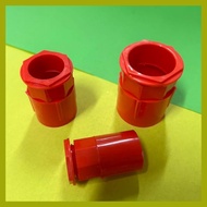 ✱ ◵ ∏ PVC ORANGE PIPE CONNECTOR 1/2" 3/4" 1"
