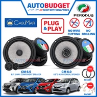 CasuMar Perodua Car Speaker Set Plug & Play Myvi Viva Axia Alza Front & Rear Spiker Kereta Bezza
