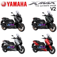 XMAX V2 CONNECTED / XMAX 2023 COVERSET GLOSSY RED / MATTE SILVER / MATTE BLACK YAMAHA