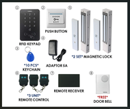 D99 / KM99 RFID Double Leaf Door Access Control Electric 600lbs (280KG) Magnetic Lock *Set* + Remot