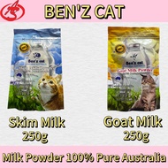 【100% Pure Australia】BEN'Z CAT Goat/Skim Milk Powder 250g Natural Australia