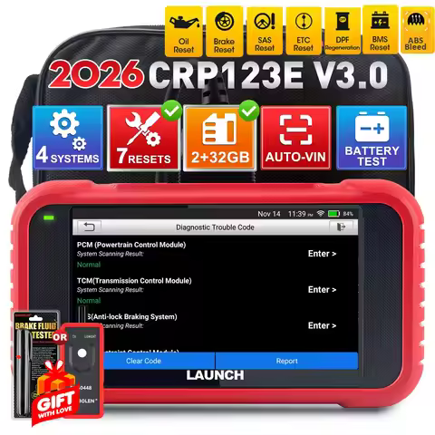 2026 LAUNCH X431 CRP123E V3.0 OBD2 Scanner Diagnostic Tool,Lifetime Free Update with 4 system diagno