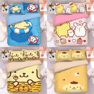 布甸狗 床單套裝 布丁狗 公仔 pompompurin 枕頭袋 床笠 被套 枕頭 床上用品 枕套