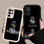 HK-40 Real Madrid logo Shockproof Casing for Black and White Silicone Samsung S24 A26 A54 S21 FE M15
