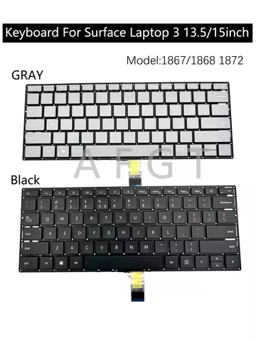 Original Keyboard for Microsoft Surface Laptop 3/4 13.5in1867 1868 15in 1872 1951 Notebook replaceme
