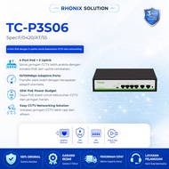 TIANDY TC-P3S06 Spec:F/0420/AT/55 4 Port PoE with 2 uplinks for CCTV and network needs