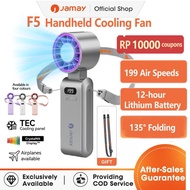 [New] JAMAY F5 Cooling Fan Kipas Angin 3 in 1 HandHeld Turbo Fan 12H Battery Life USB Rechargeable P