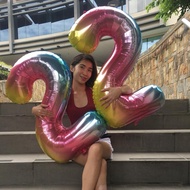 5 color 40 Inch Number Balloon Aluminum foil Balloon Super big Rose gold Balloon Birthday Wedding Pa