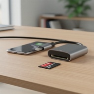 USB-C to Memory Stick PRO/Duo Card Reader for iPhone & Android  Pembaca Kad USB-C ke Memory Stick PR
