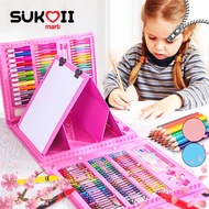 SKOI 208pcs Art Drawing Set Watercolor Pen Set Student Children's Drawing Tools Art Painting Box Set