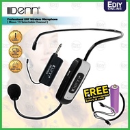 DENN DM-340US ULTRA HIGH FREQUENCY UHF WIRELESS MICROPHONE MIKROFON HEAD PEMBESAR SUARA SOLAT MASJID