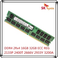 Hynix DDR4 16GB 32GB 2133P 2400T 2666V 2933Y 3200A 2RX4 PC4 2133MHz 2400MHz ECC REG RDIMM RAM 32G หน