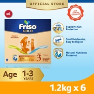 [Bundle of 6] Friso Gold Step 3 Milk Formula 1.2kg [Exp 26 Oct 2027 & / Later]