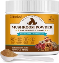 Mushroom Supplement Powder for Dogs & Cats Turkey Tail Mushroom for Pets Lipoma for Cats 11 Organic