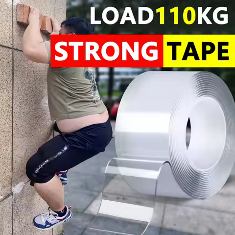 1m 2m 3m 5m Nano Tape Double Sided Tape Transparent Reusable Waterproof Adhesive Strong Tapes Cleana
