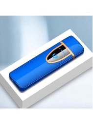 1入新品usb塑料指紋觸控感應充電打火機,便攜式電動打火機
