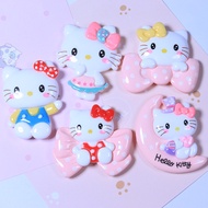 Large hello kitty cartoon resin accessories diy cream glue mobile phone case hairpin refrigerator sticker decoration