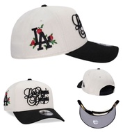 White New Era9FIFTY Los Angeles Dodgers A-Frame Baseball Cap Adjustable Cap Outdoor Sun Protection C