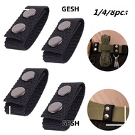 GESH 1/4/8Pcs Belt Keeper Portable Double Snaps Outdoor Nylon Strap