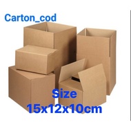 Carton box size 15x12x10cm
