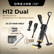 [NEW] Dreame H12 Dual Wet Dry Vacuum Floor Cleaner Mop Combo 4-in-1 | Dual Edge Cleaning | Hot Air Drying | Dust Mite Vacuum