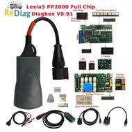 Professional Diagnostic Tool Full Chips Lexia3 PP2000 OBD2 Diagbox V9.91 Firmware 921815C For Citroe