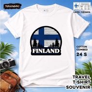 FINLAND 12-Piece SOUVENIR T-Shirt FINLAND STATETAG 24S COTTON PREMIUM SOUVENIR GIFT