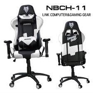 NUBWO CH-011 black whte  เก้าอี้เกมมิ่ง Gaming Chair - (สีดำนำ้ตาล) ประกัน 1ปี ขาเหล็ก CH011 WHITE BK One