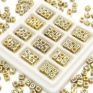 [6X6mm] Square Letter Beads 26 Single Letter Beads Four-Sided English Letter Beads DIY Handmade Acce