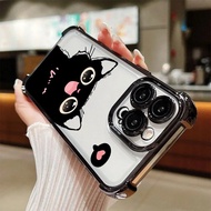 Black Cat Cartoon Art Phone Case for Redmi 15C A5 A3 A1 14C 13C 12C 9A 9C 10C Poco M8 C85 C71 F7 Ult